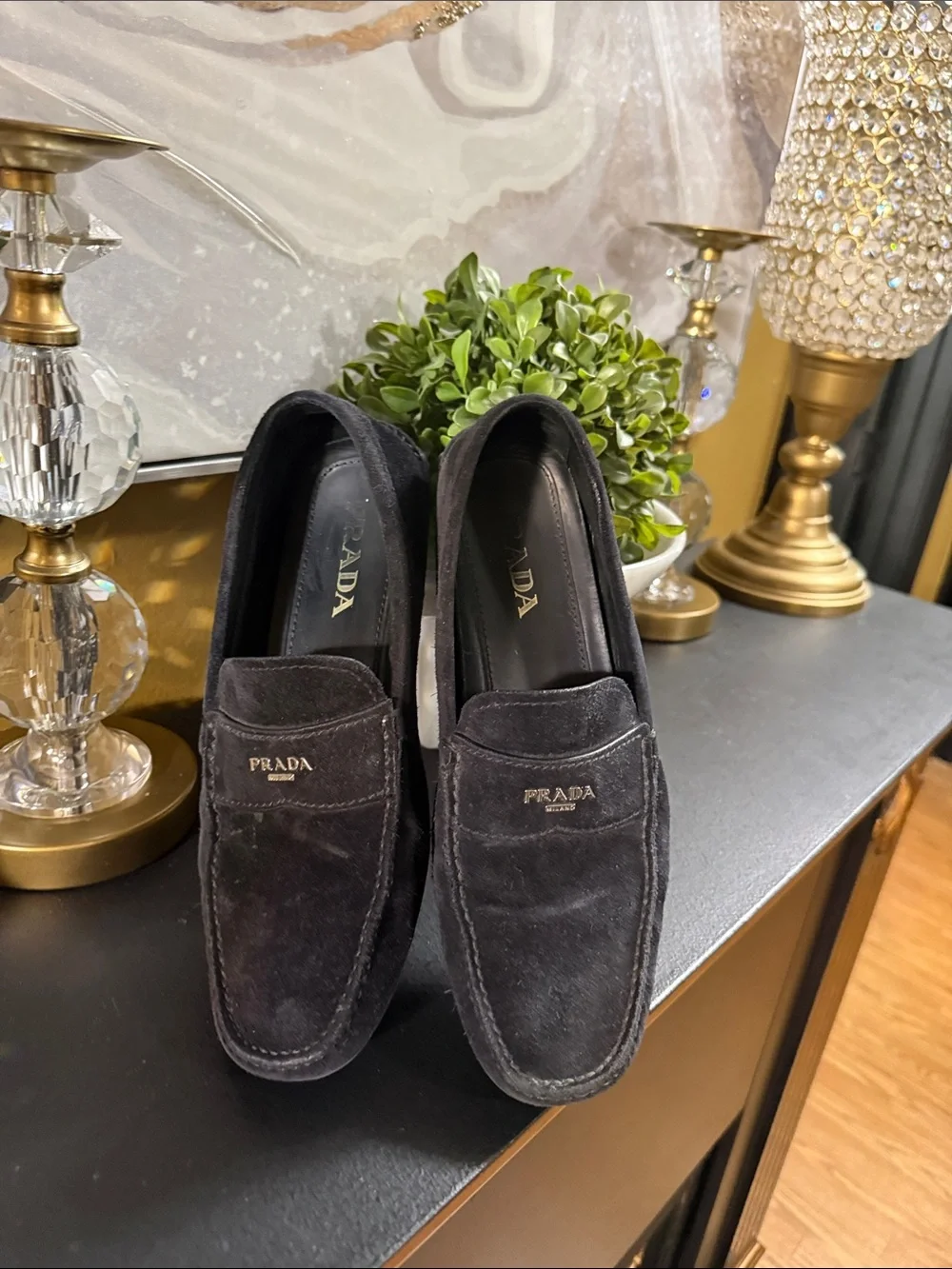 Prada Suede Loafers